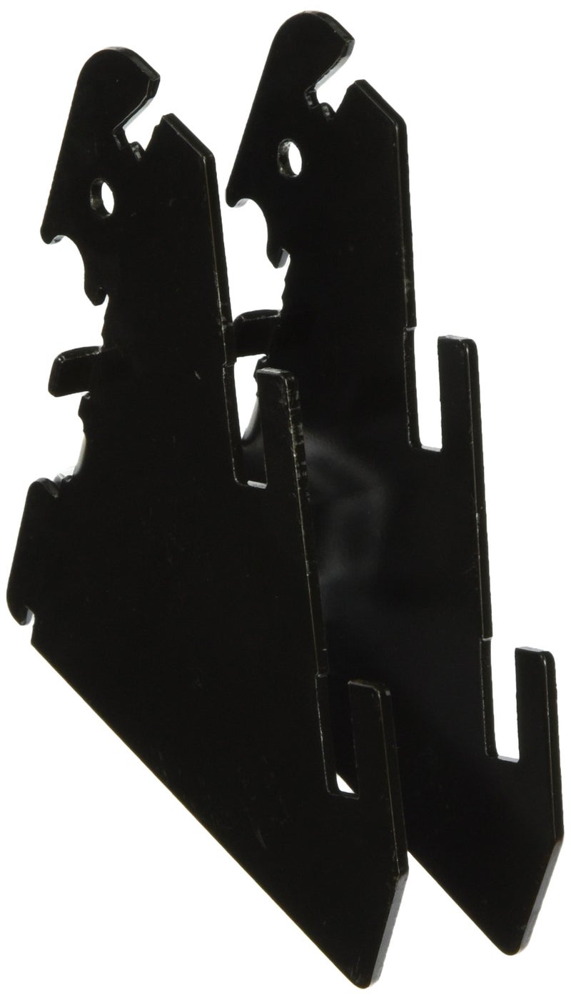 Wall Control Slotted Metal Pegboard Bracket Pair Accessory Pack Pegboard and Slotted Tool Board â€“ Black - Image 1